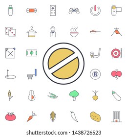 Prohibition icon. Universal set of web for website design and development, app development