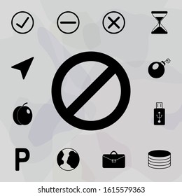 prohibition icon. web icons universal set for web and mobile