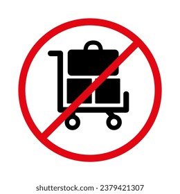 Prohibition of installation, transportation, lifting of goods on the territory. EPS10