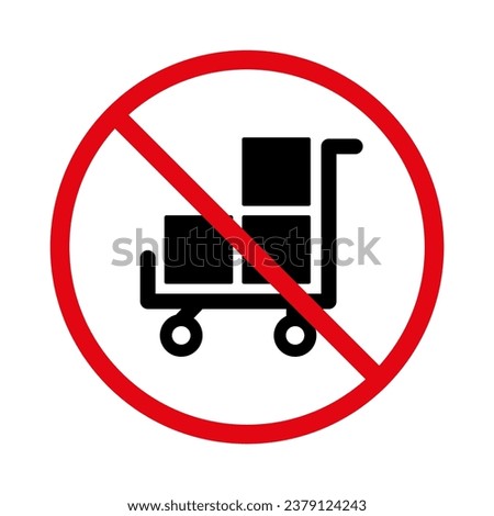 Prohibition of installation, transportation, lifting of goods on the territory. EPS10