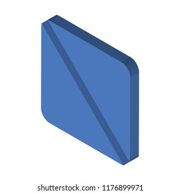 Prohibition isometric left top view 3D icon