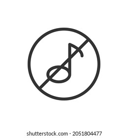 Prohibition line icon, sign or symbol. Premium pictogram in trendy outline style. Prohibition pixel perfect vector icon isolated on a white background. 