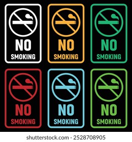 Prohibition no smoking. No smoking sign. Stop cigarette warning or prohibition red symbol. No smoking vector icon. Forbidden or restriction isolated illustration.