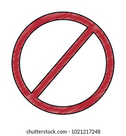 prohibition no symbol red round stop warning sign template