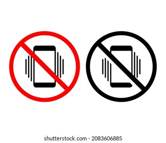 Prohibition phone icon. Turn off mobile phone. Illustration vector
