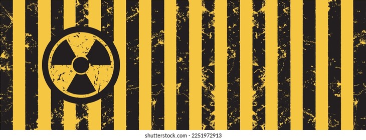 Prohibition of radiation sign. Vector icon