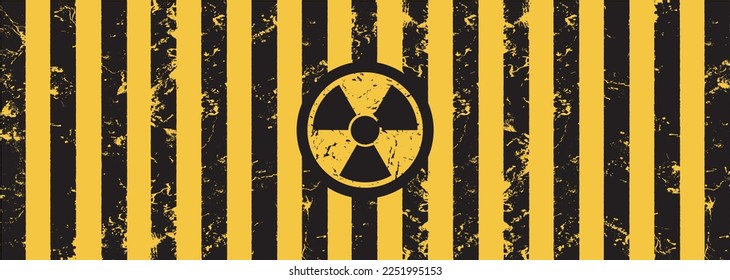 Prohibition of radiation sign. Vector icon