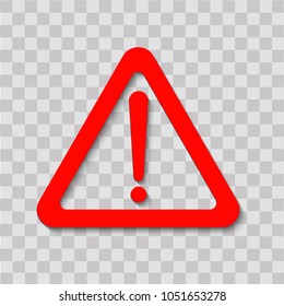 Prohibition road sign with shadow.  Vector