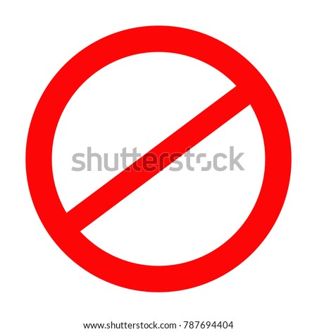 Prohibition road sign, Stop icon, No symbol, Don't do it, Danger Stock fotó © 