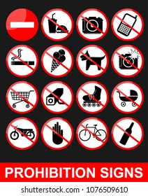 Prohibition set symbol
