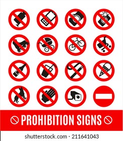 Prohibition set symbol