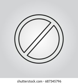 Prohibition sign