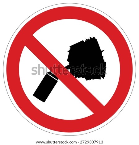 A prohibition sign explicitly showing that hammers or similar tools are not permitted. Ideal for industrial safety or restricted construction zones.