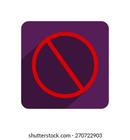 prohibition sign icon