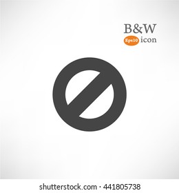 Prohibition Sign icon.