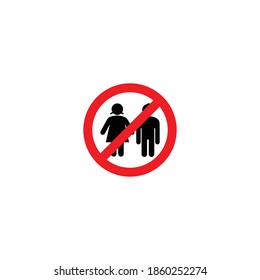 prohibition sign icon set vector symbol