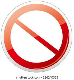 Prohibition sign icon Vector