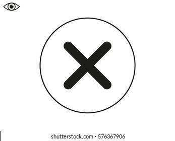 prohibition sign, icon, vector illustration eps10