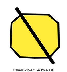 prohibition sign illustration on white background