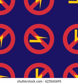 Prohibition sign industry production vector illustration warning danger symbol forbidden.