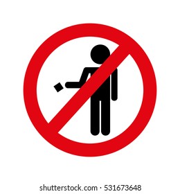 prohibition sign isolated icon vector illustration design