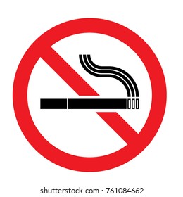 Prohibition sign no smoking