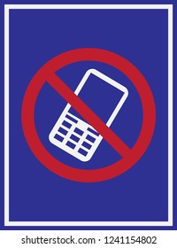 Prohibition sign or no sign vector isolated. Do not call