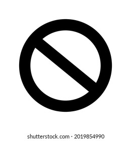 prohibition sign on white plate isolated on white background