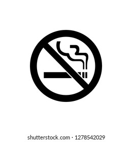 No Smoking Icon Vector Smoking Symbol Stock Vector (Royalty Free ...