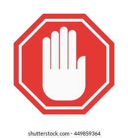 Prohibition sign vector illustration
