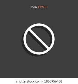prohibition sign. Vector illustration EPS 10.