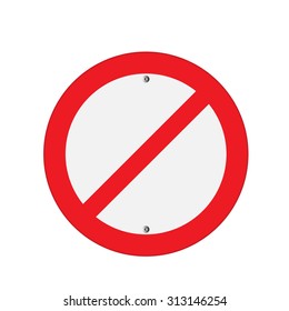 Prohibition Sign . Vector illustrations