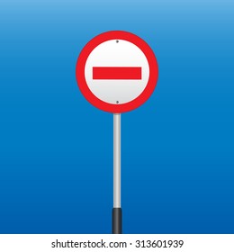 Prohibition Sign . Vector illustrations