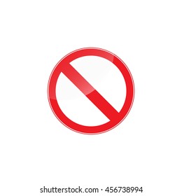 Prohibition Sign . Vector illustrations