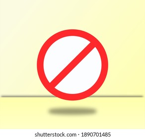 prohibition sign, web icon. vector design