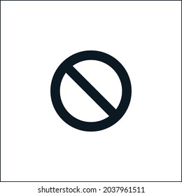 prohibition sign, web icon. vector design