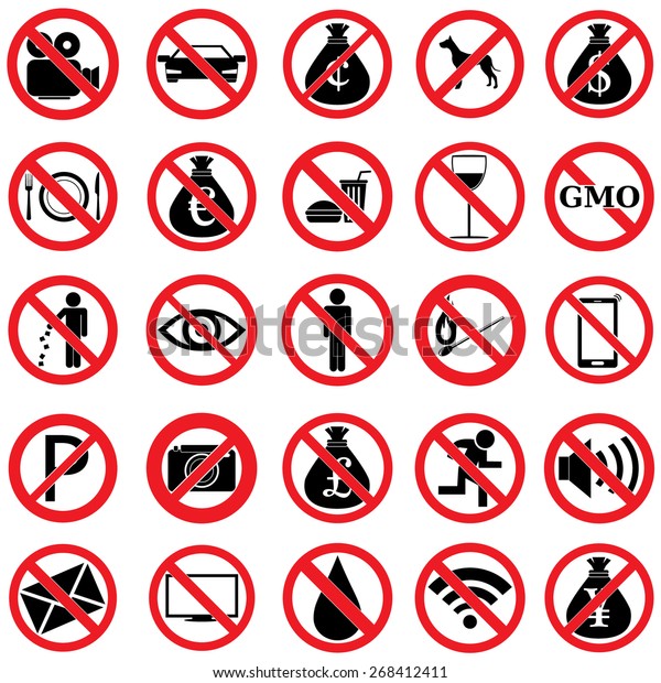 Prohibition\
Signs