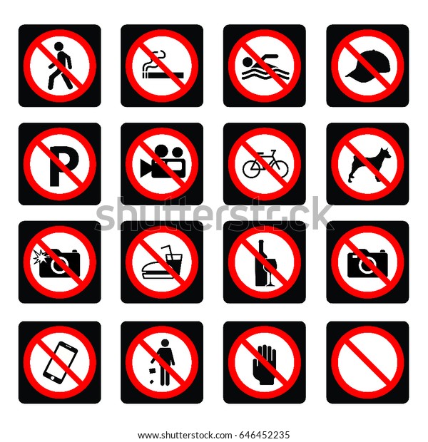 prohibition signs