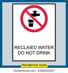 Prohibition Signs safety signs vector illustration signs