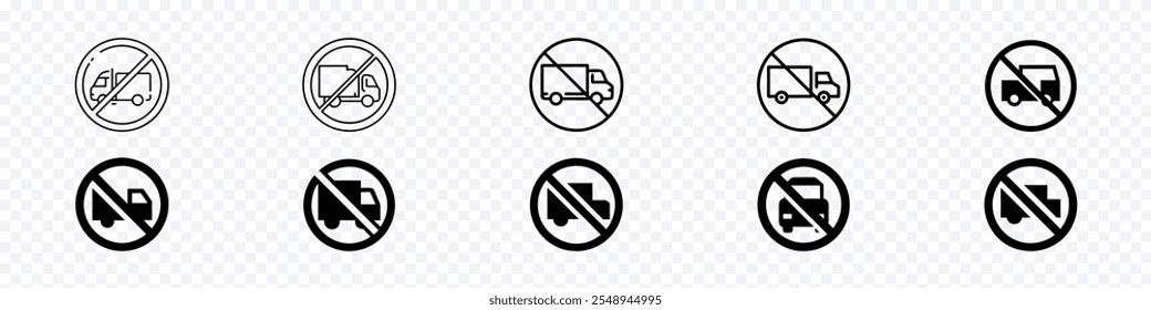 prohibition signs for truck, Trucks not allowed, forbidden vihicle sign, prohibited sign truck, lorry, trailer is do not enter