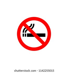 prohibition signs. vector icon.