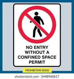 Prohibition signs vector illustration designs safety signs