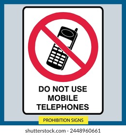 Prohibition signs vector illustration designs safety signs