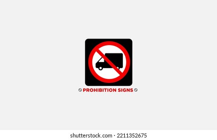 Prohibición de signos de diseño de logotipo vectorial