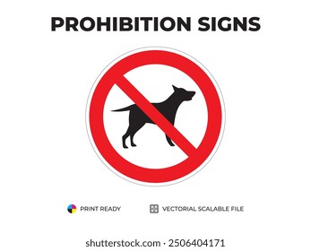 Prohibition sings. No entry with animals. Indicatoare de interzicere. Interzis accesul cu animale. Запрещающие знаки. Запрещается вход с животными.