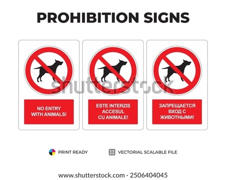 Similar – Image, Stock Photo No entry sing in snow near road