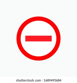 Prohibition Symbol Forbidden Sign Stop Symbol Stock Vector (Royalty ...