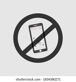 
prohibition of using mobile phones. prohibition icon. flat design. vector illustration