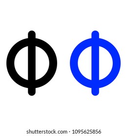 Prohibition vector icon, isolated on white background