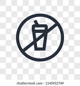 Prohibition vector icon isolated on transparent background, Prohibition logo concept
